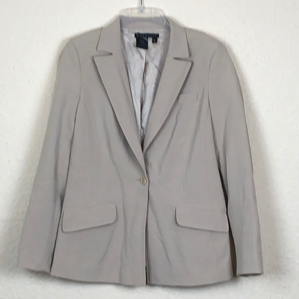 Parallel tan blazer